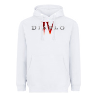 White Diablo 4 Gämë Online Heavyweight Hoodie - baoMotion