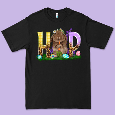 Hop Rabbit Easter Day Premium Tee Designed By Howdyjamesfarm