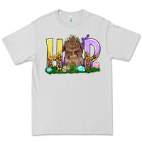 Dove Grey Hop Rabbit Easter Day Premium Tee - HowdyJamesFarm