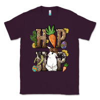 Plum Hip hop Easter Bunny Easter Day Classic Tee - HowdyJamesFarm