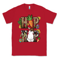 Red Hip hop Easter Bunny Easter Day Classic Tee - HowdyJamesFarm