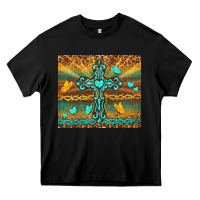 Black western cross Heavy Core Tee - TumblerDesignByShophia