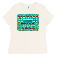 Bone summer time glitter pineable Ladies Tee - CowCowDesign