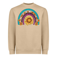 Mushroom rainbow sunflower Heavyweight Sweatshirt - AdoDesignShop