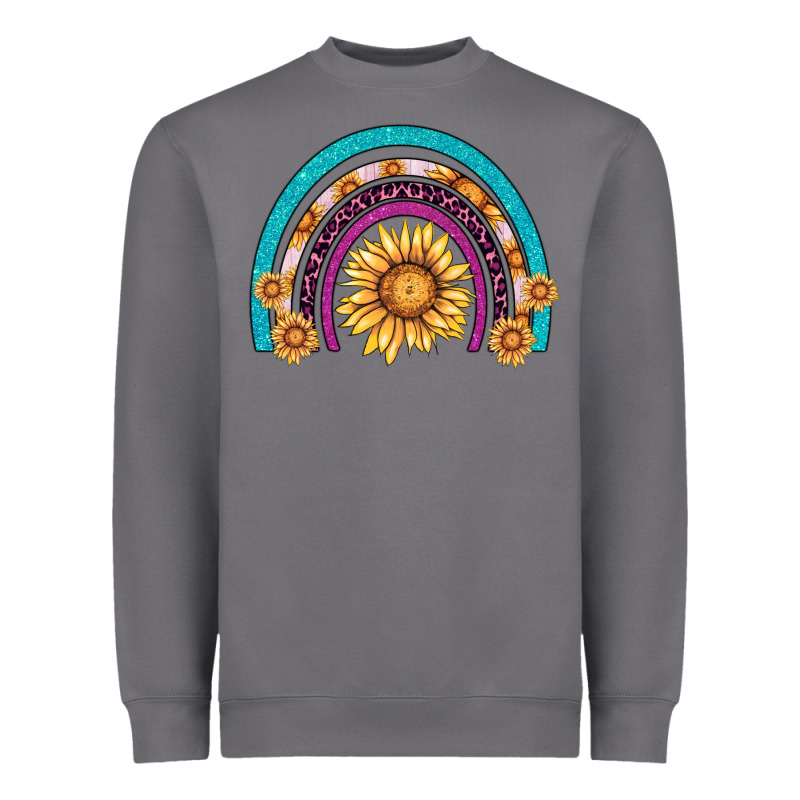 Rainbow Sunflower Heavyweight Sweatshirt by AdoDesignShop | Teevron