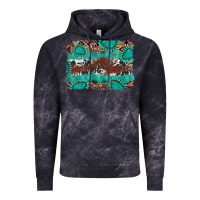 Cloud Black cowhide gemstone leather background Vintage Hoodie - FaDigitalArtStudio