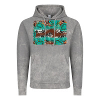 Cloud Rock cowhide gemstone leather background Vintage Hoodie - FaDigitalArtStudio