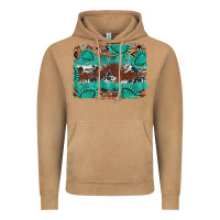 Vintage Camel cowhide gemstone leather background Vintage Hoodie - FaDigitalArtStudio