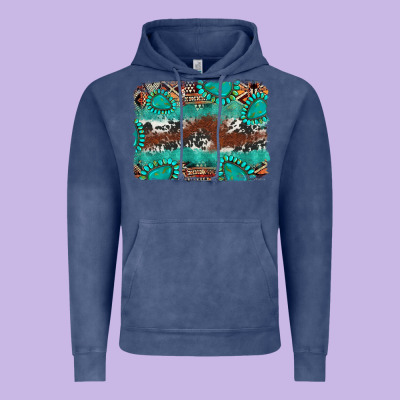 Cowhide Gemstone Leather Background Vintage Hoodie Designed By Fadigitalartstudio