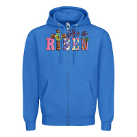 True Royal easter he ıs risen Zipper Hoodie - AdoDesignShop
