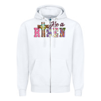 White easter he ıs risen Zipper Hoodie - AdoDesignShop