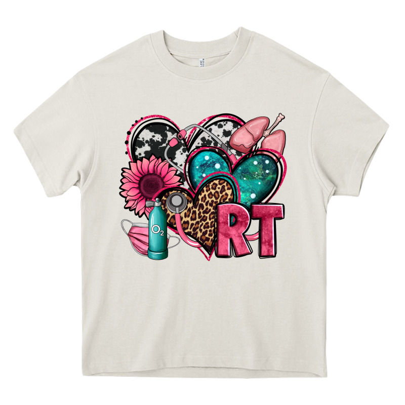 Rt Respiratory Therapist Hearts Heavy Core Tee by Jasminsmagicworld | Teevron