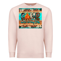 Pale Pink camp more worry less Premium Sweatshirt - JahusDesignShop