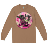 Toasted Coconut Pink Merry Christmas Pig Long Sleeve Tee - FaDigitalArtStudio