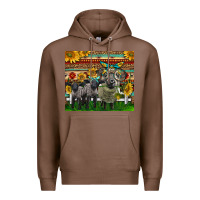 Chestnut Western Cute Hampshire Sheep Family Premium Hoodie - LillyAllenDesigns