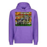 Purple Western Cute Hampshire Sheep Family Premium Hoodie - LillyAllenDesigns