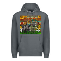 Rock Western Cute Hampshire Sheep Family Premium Hoodie - LillyAllenDesigns