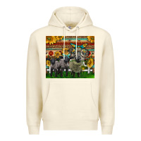 Sandshell Western Cute Hampshire Sheep Family Premium Hoodie - LillyAllenDesigns