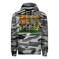 Slate Camo Western Cute Hampshire Sheep Family Premium Hoodie - LillyAllenDesigns