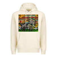 Tofu Western Cute Hampshire Sheep Family Premium Hoodie - LillyAllenDesigns