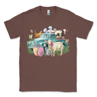 Chestnut Easter truck farm animals Easter Day Classic Tee - HowdyJamesFarm
