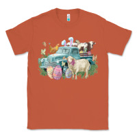 Copper Easter truck farm animals Easter Day Classic Tee - HowdyJamesFarm