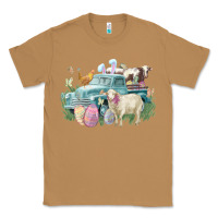 Toasted Coconut Easter truck farm animals Easter Day Classic Tee - HowdyJamesFarm