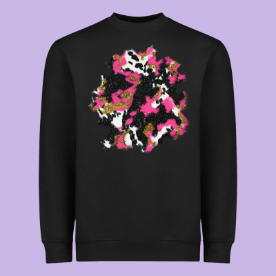 Valentine's Day Cow Patches Heavyweight Sweatshirt Designed By Adodesignshop