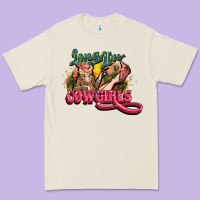 Long Life Cowgirls Premium Tee Designed By Howdyjamesfarm