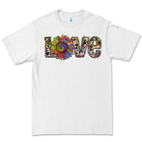 White tie dye sunflower love Premium Tee - RanaPortraitStore