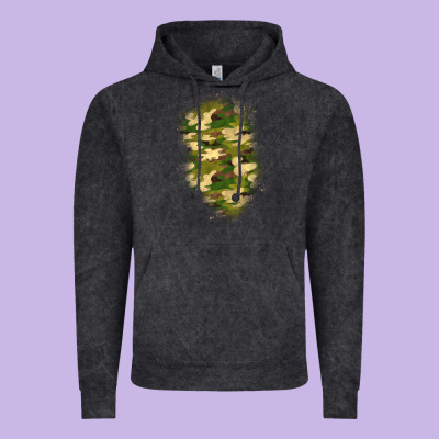 Camouflage Patch 1 Vintage Hoodie Designed By Bundleandbundleshop