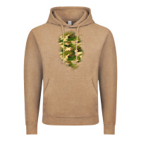 Vintage Coffee camouflage patch 1 Vintage Hoodie - BundleAndBundleShop
