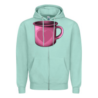 Seafoam Valentine's Day heart mug Zipper Hoodie - AdoDesignShop