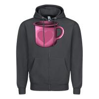 Smoke Valentine's Day heart mug Zipper Hoodie - AdoDesignShop