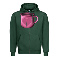 Sports Green Valentine's Day heart mug Zipper Hoodie - AdoDesignShop