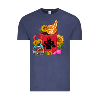 Vintage Denim Western Football Coffee cup Vintage Tee - FaDigitalArtStudio