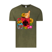 Vintage Olive Western Football Coffee cup Vintage Tee - FaDigitalArtStudio