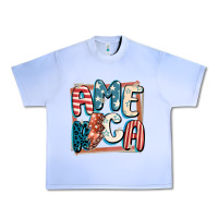 Grape Ice America with lightning bolt 4th of july Urban Heavy Tee - FaDigitalArtStudio