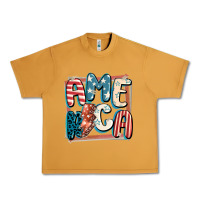 Peanut Butter America with lightning bolt 4th of july Urban Heavy Tee - FaDigitalArtStudio