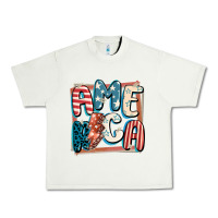 Pistachio America with lightning bolt 4th of july Urban Heavy Tee - FaDigitalArtStudio