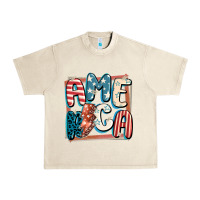 Sandshell America with lightning bolt 4th of july Urban Heavy Tee - FaDigitalArtStudio