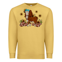 Antique Gold football hereford sunflower Premium Sweatshirt - JahusDesignShop