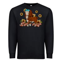 Black football hereford sunflower Premium Sweatshirt - JahusDesignShop
