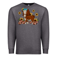 Charcoal Heather football hereford sunflower Premium Sweatshirt - JahusDesignShop
