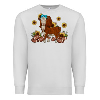 Dove Grey football hereford sunflower Premium Sweatshirt - JahusDesignShop