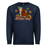 Navy football hereford sunflower Premium Sweatshirt - JahusDesignShop