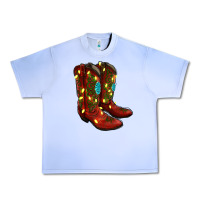 Grape Ice Western Christmas Boots Urban Heavy Tee - RanaPortraitStore
