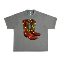 Tornado Western Christmas Boots Urban Heavy Tee - RanaPortraitStore