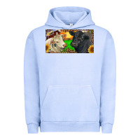 Pigment Grape Ice Charolais Bull And Black Angus Bull With Farm Urban Hoodie - RanaPortraitStore