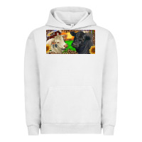 Pigment Lunar Rock Charolais Bull And Black Angus Bull With Farm Urban Hoodie - RanaPortraitStore